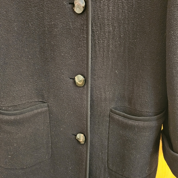 London Fog Black Coat/Hood SZ: 10P - Picture 5 of 10